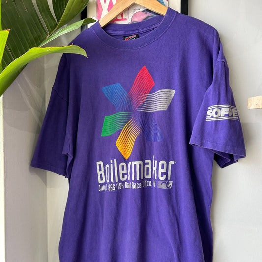 VINTAGE 90s | Boilermaker Road Race NY T-Shirt sz XL Adult