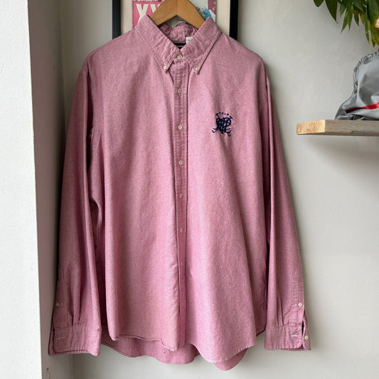 VINTAGE | Ralph Lauren RLPC Scribble Crest Button Down Shirt sz XXL