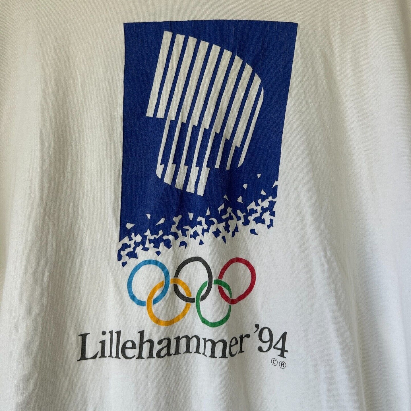 VINTAGE 1994 | Lillehammer Olympic Winter Games T-Shirt sz L