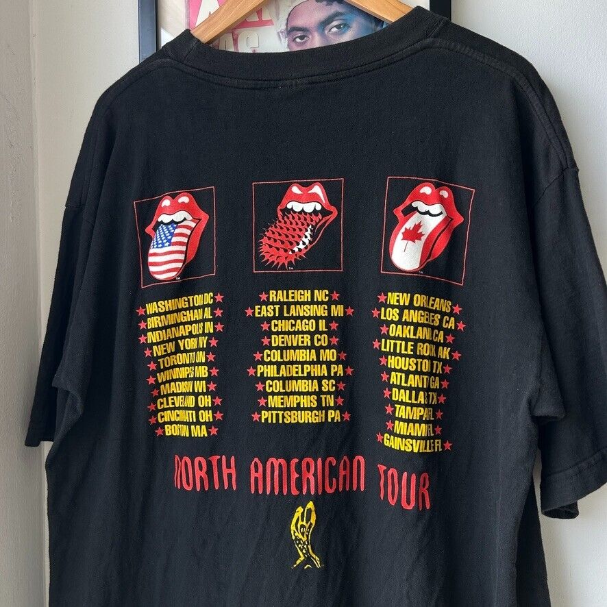 VINTAGE 94-95 | Rolling Stones North American Tour Band T-Shirt sz XL