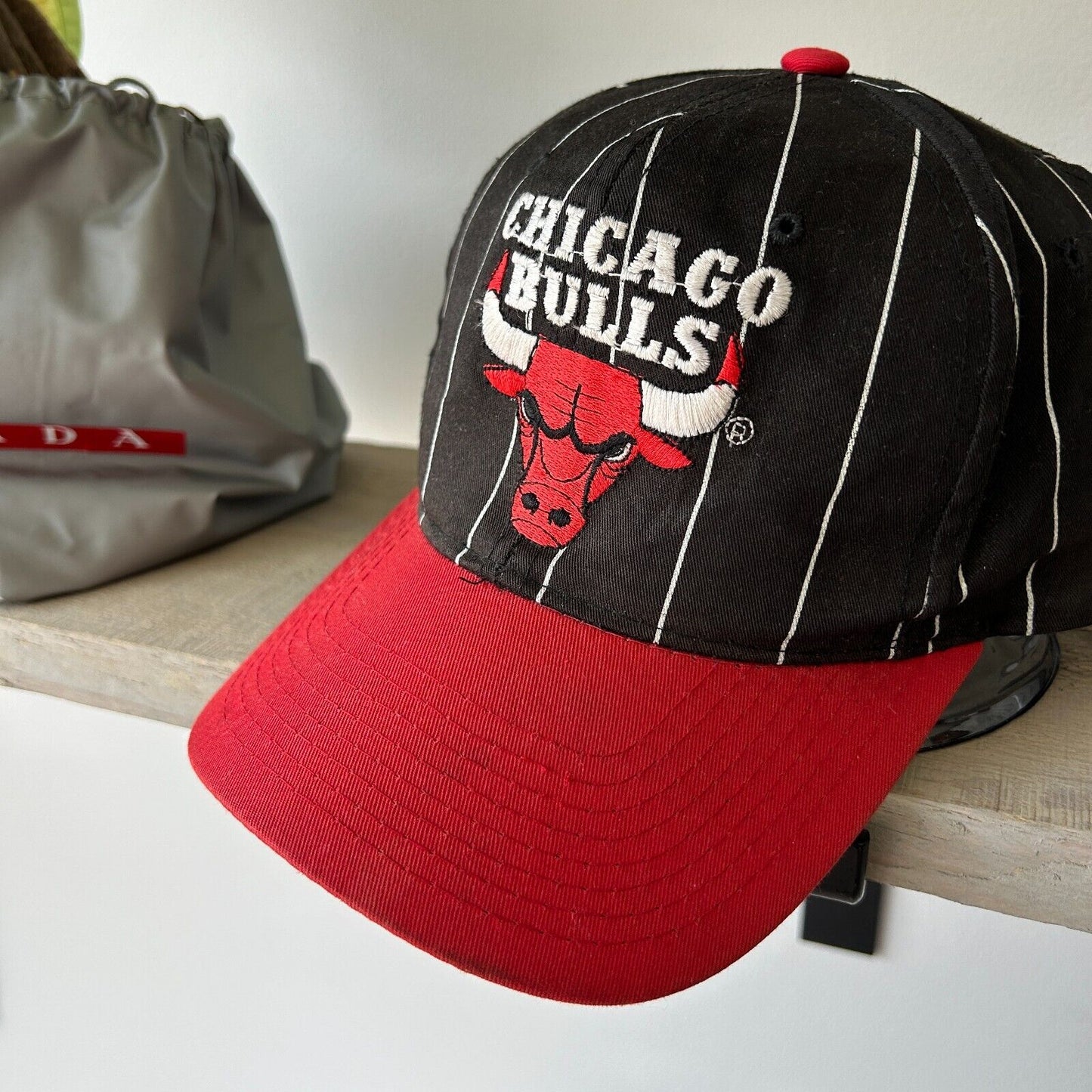 VINTAGE 90s | Chicago Bulls Pinstripe Starter Snapback HAT sz OS