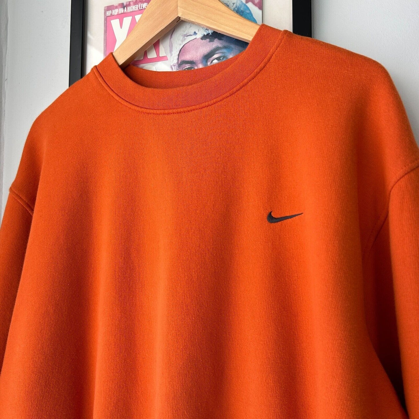 VINTAGE | Nike Sm Swoosh Orange Crewneck Sweater sz L