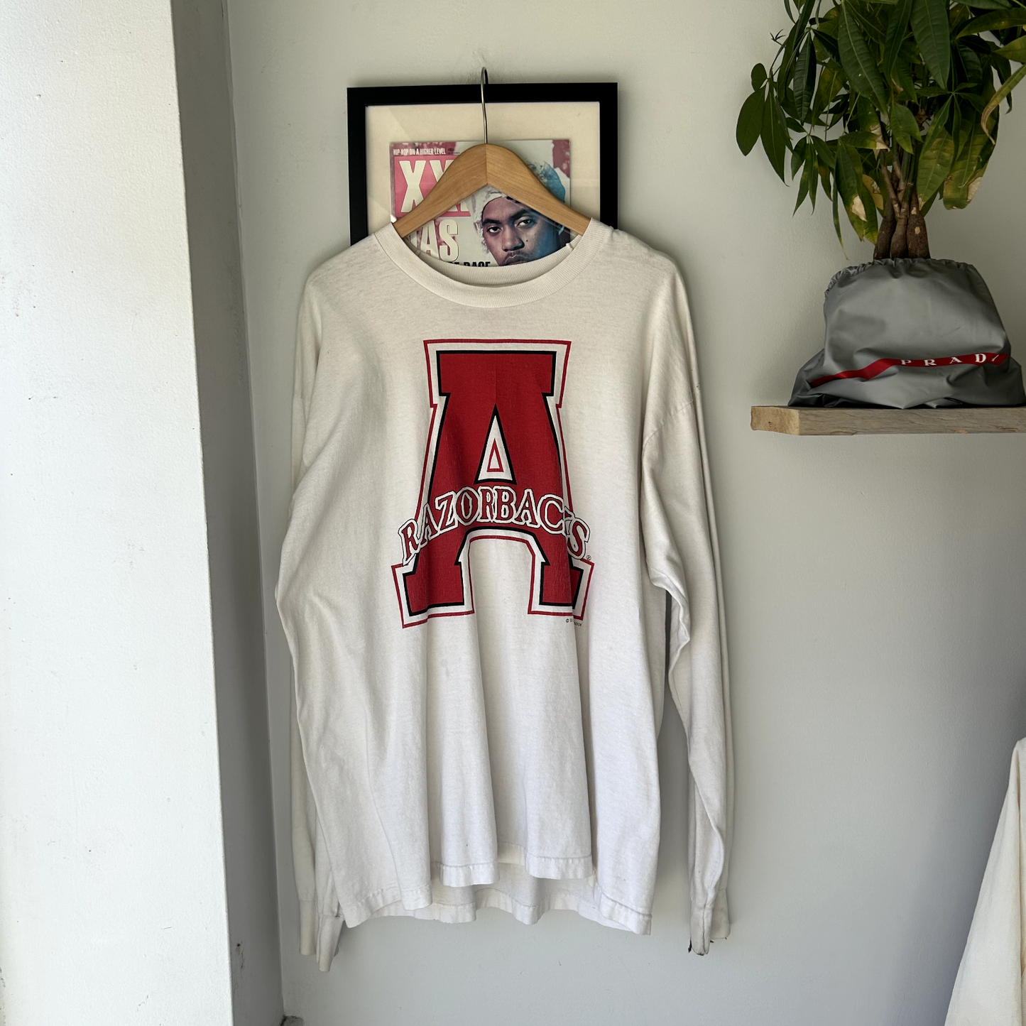 Vintage 1990s Arkansas Razorbacks Long Sleeve Collegiate T-Shirt sz XL