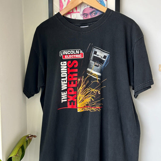 VINTAGE | Lincoln Electric The Welding Experts T-Shirt sz L Adult