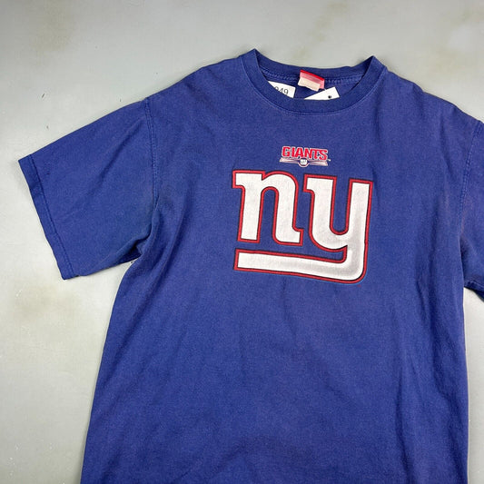 VINTAGE | NY GIANTS Big Logo NFL Football T-Shirt sz L Adult