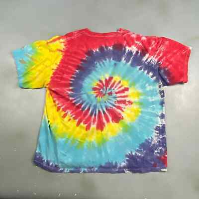 VINTAGE Tye Dye Spiral Blank T-Shirt sz Medium Adult