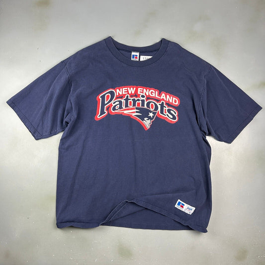 VINTAGE 90s | NFL New England Patriots Russell Athletic T-Shirt sz XL Adult