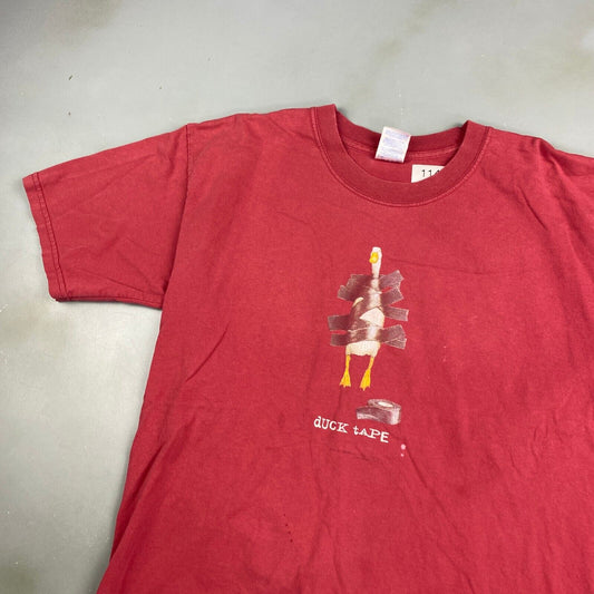 VINTAGE Duck Tape Red T-Shirt sz Large Adult