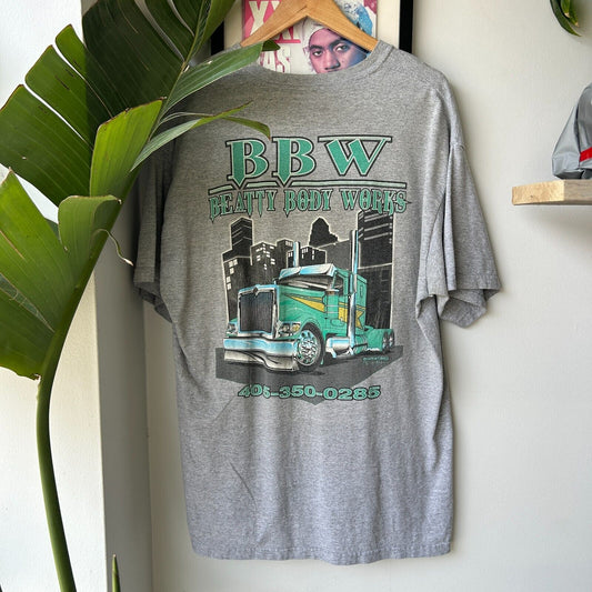 VINTAGE | BBW Big Trucks Auto Work T-Shirt sz XL