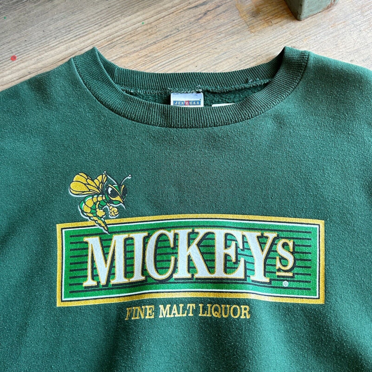 VINTAGE 90s | Mickeys Fine Malt Liquor Crew Sweater sz XL