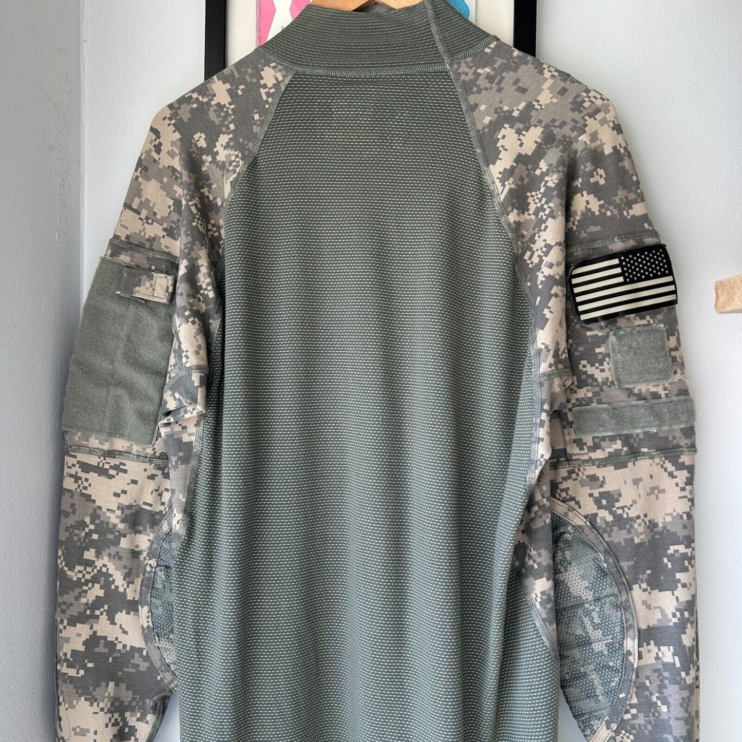 VINTAGE | Massif Army Combat Shirt Long Sleeve Jersey sz XL