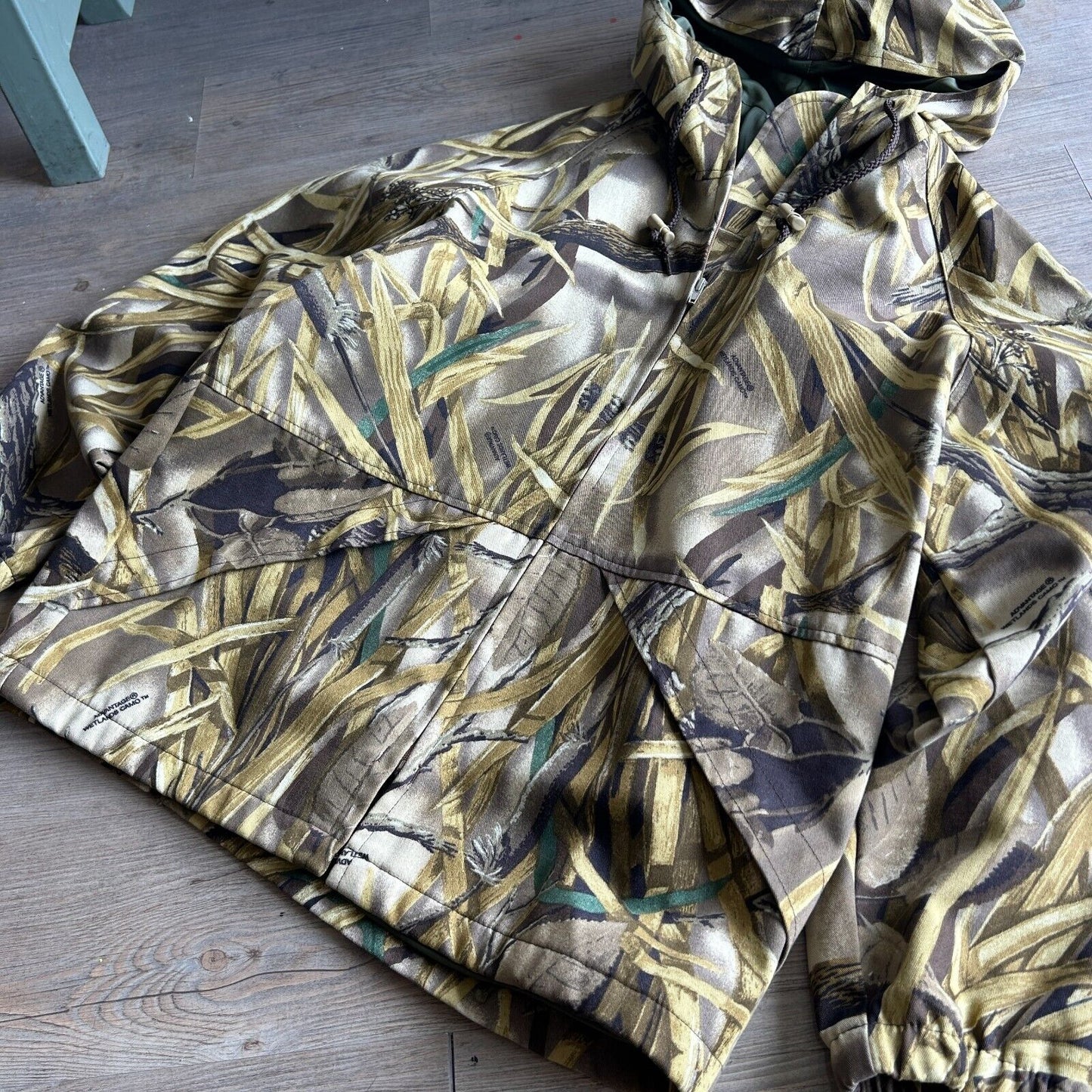 VINTAGE | Advantage Wetlands Camo Cotton Canvas Jacket sz L Adult