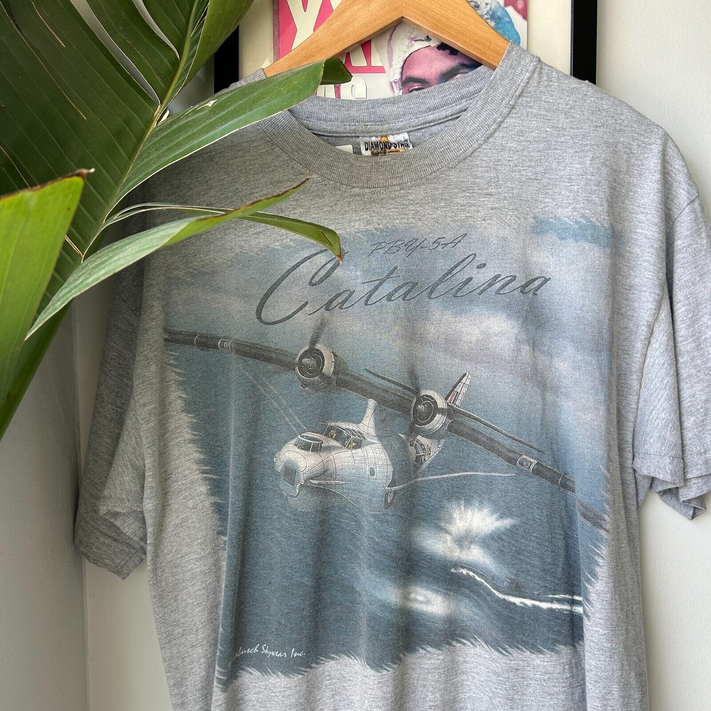 VINTAGE | Catalina PBY-5A Patrol Bomber Plane T-Shirt sz M