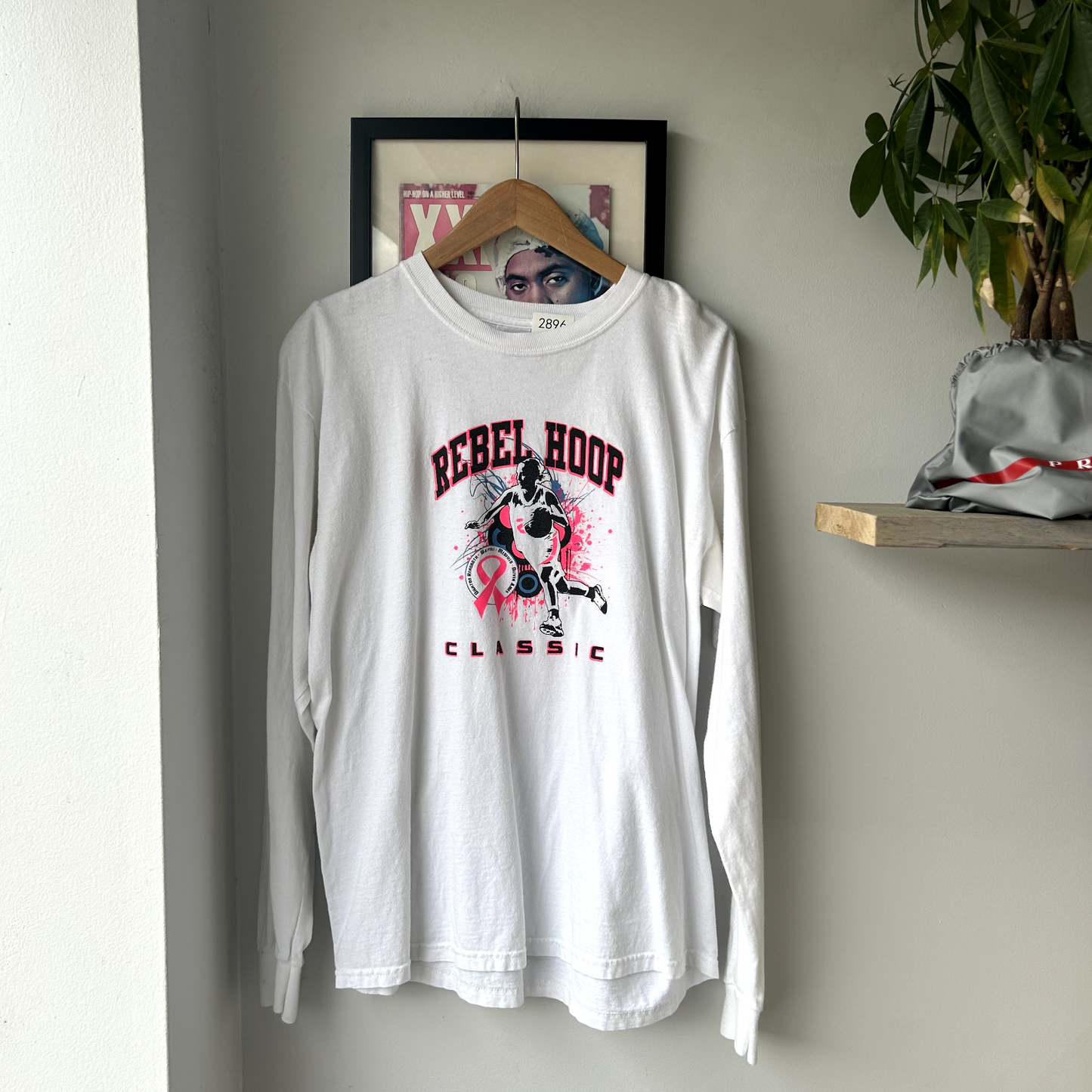 VINTAGE 2000s | Rebel Hoop Classic Long Sleeve T-Shirt sz L Adult