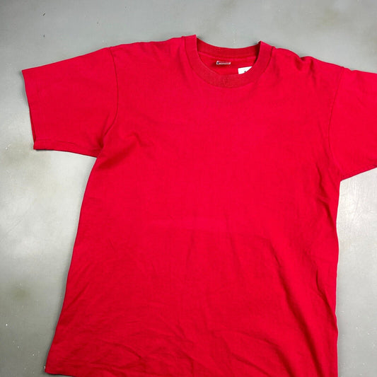 VINTAGE 90s | FOTL Blank Faded Red T-Shirt sz L Men Adult