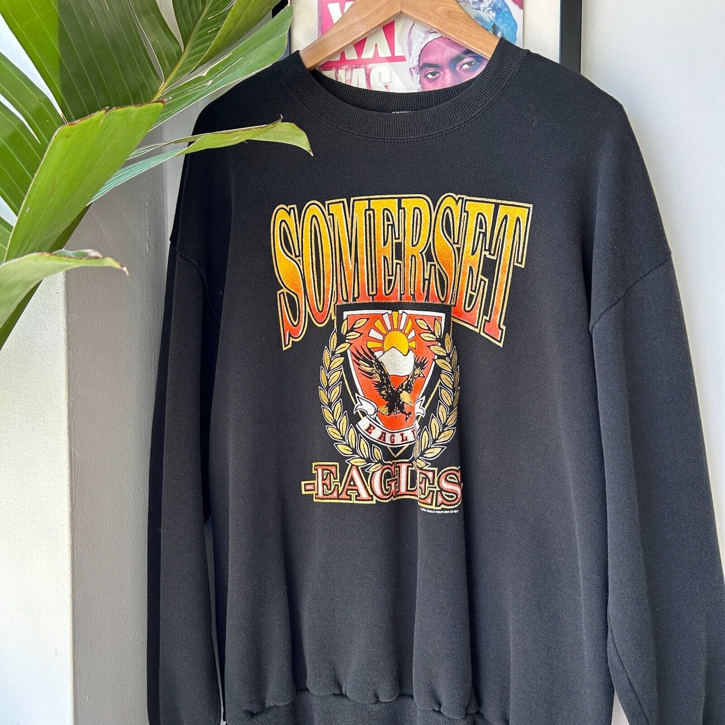 VINTAGE 1994 | Somerset Eagles Crewneck Sweater sz XL Adult