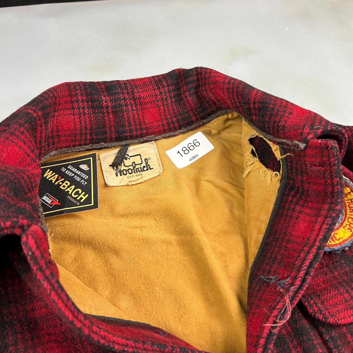 VINTAGE 70s | Woolrich Ontario Hunters Wool Plaid Flannel Lined Jacket sz XL