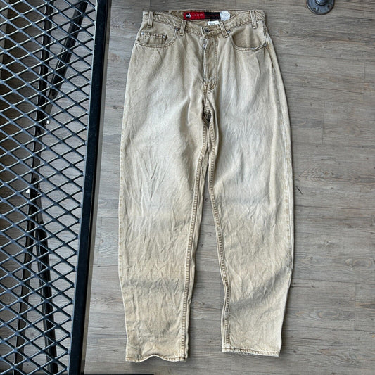 VINTAGE 90s | Levis SilverTab Loose Taper Tan Denim Pants sz W32 L34