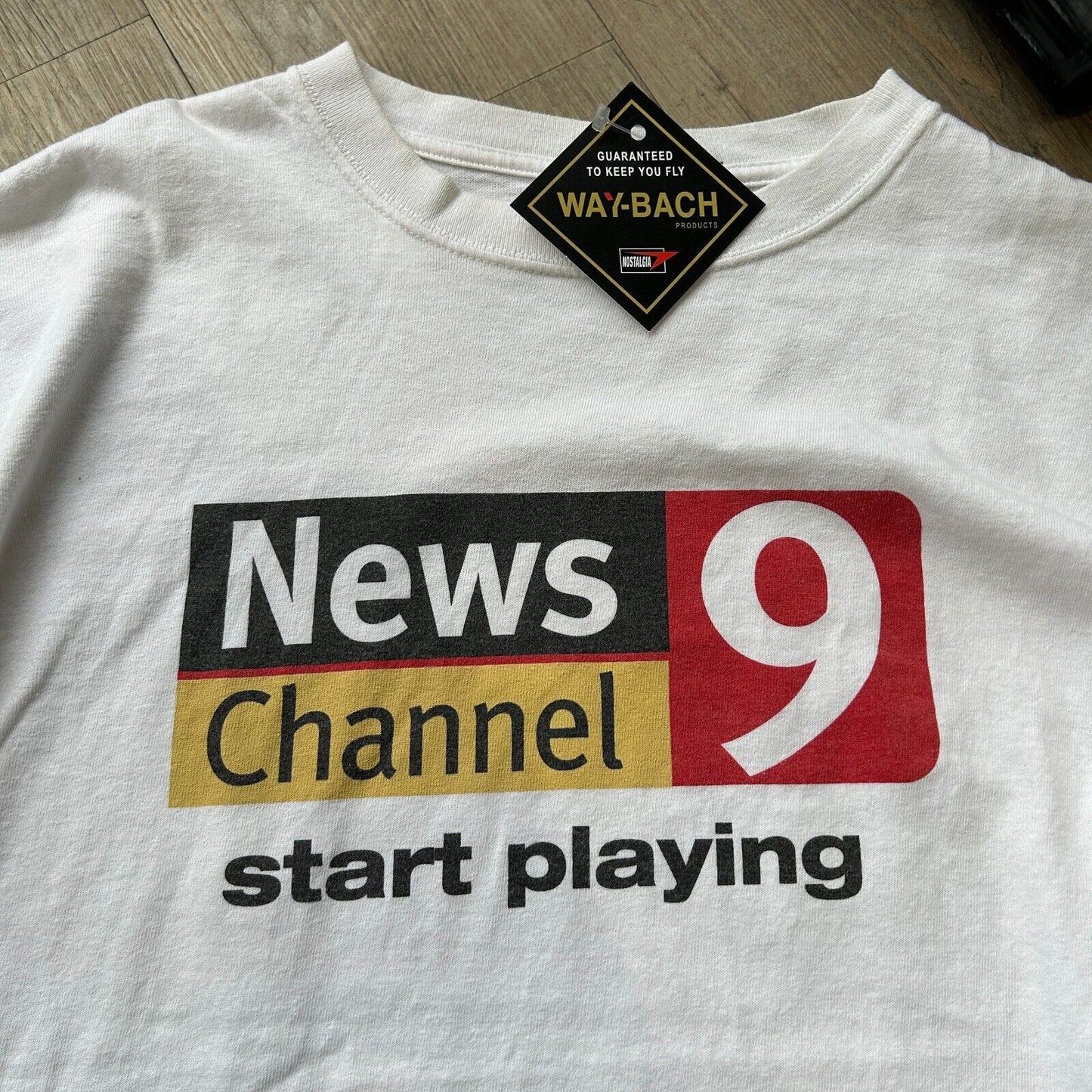 VINTAGE | Channel 9 News ABC Network White T-Shirt sz L Adult