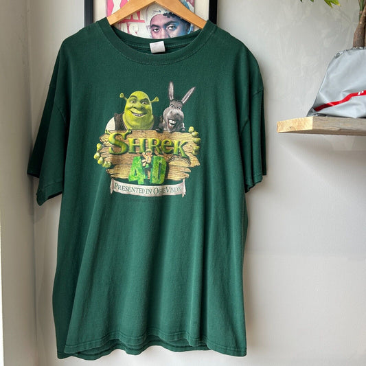 VINTAGE | Shrek 4D Universal Movie T-Shirt sz XL