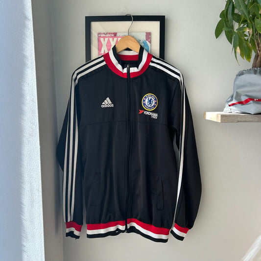 VINTAGE 90s | Adidas Chelsea Football Club Logo Zip Up Sweater sz L Adult