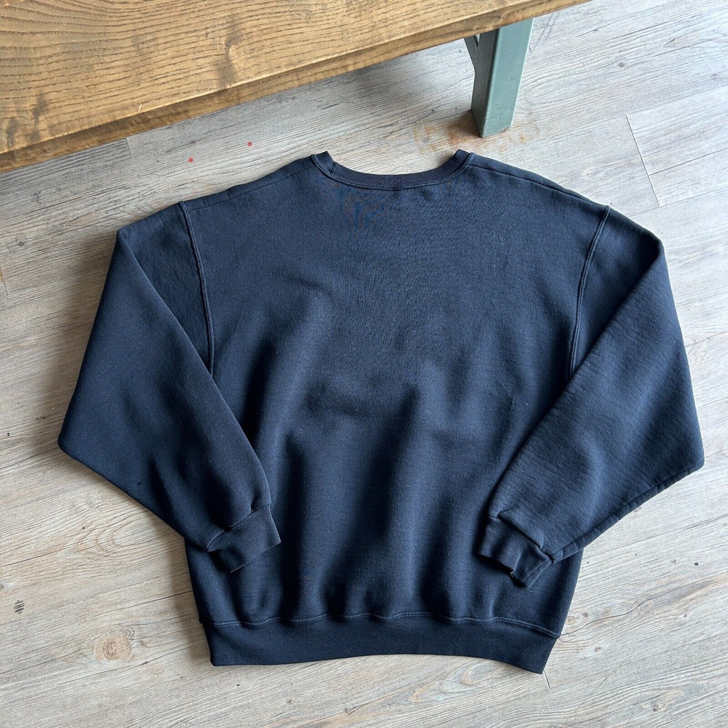 VINTAGE | Russell Athletic Faded Black Crew Sweater sz XL