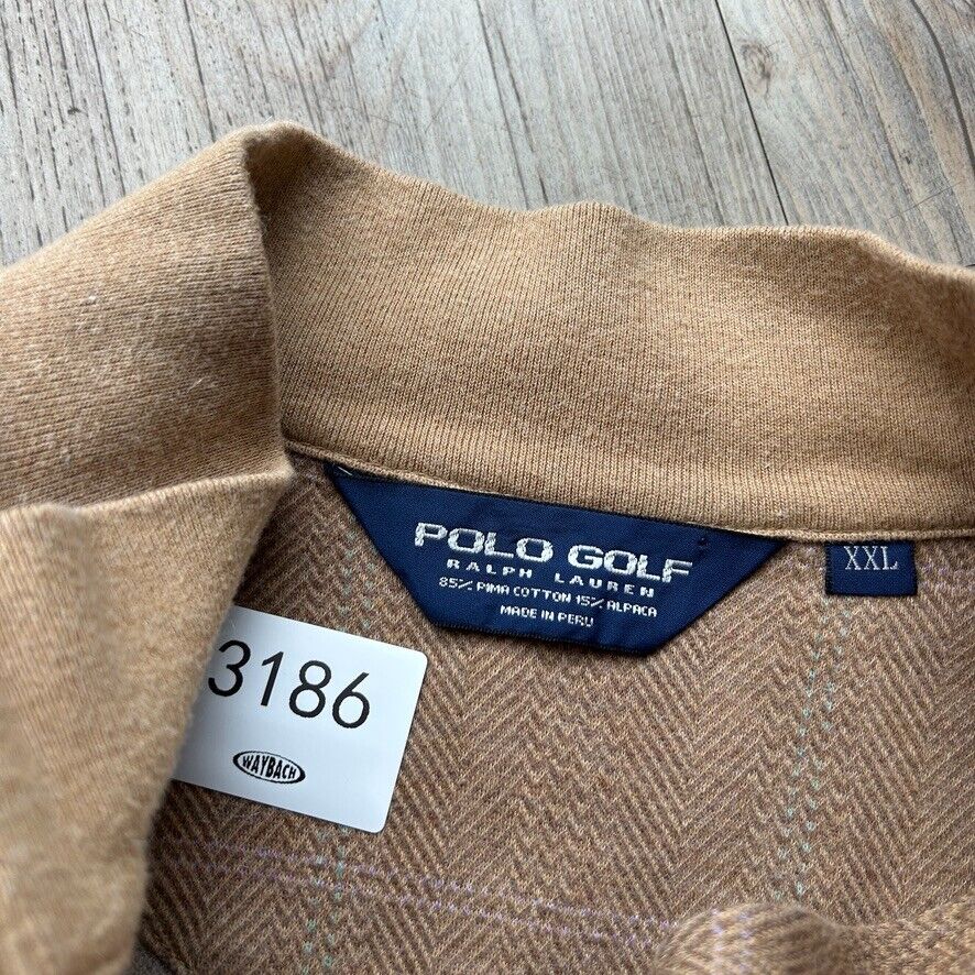 VINTAGE | Ralph Lauren Polo Golf 1/4 Zip Knit Sweater sz XXL