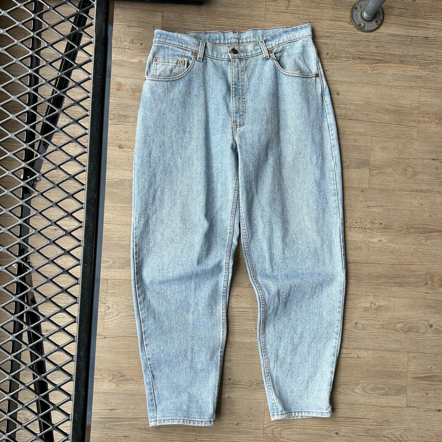 VINTAGE 90s | Levis 560 Made In USA Blue Jeans Pants sz W35 L32