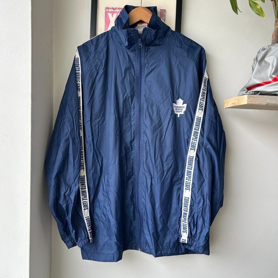 VINTAGE | Toronto Maple Leafs NHL Hockey Club Windbreaker Jacket sz M-L