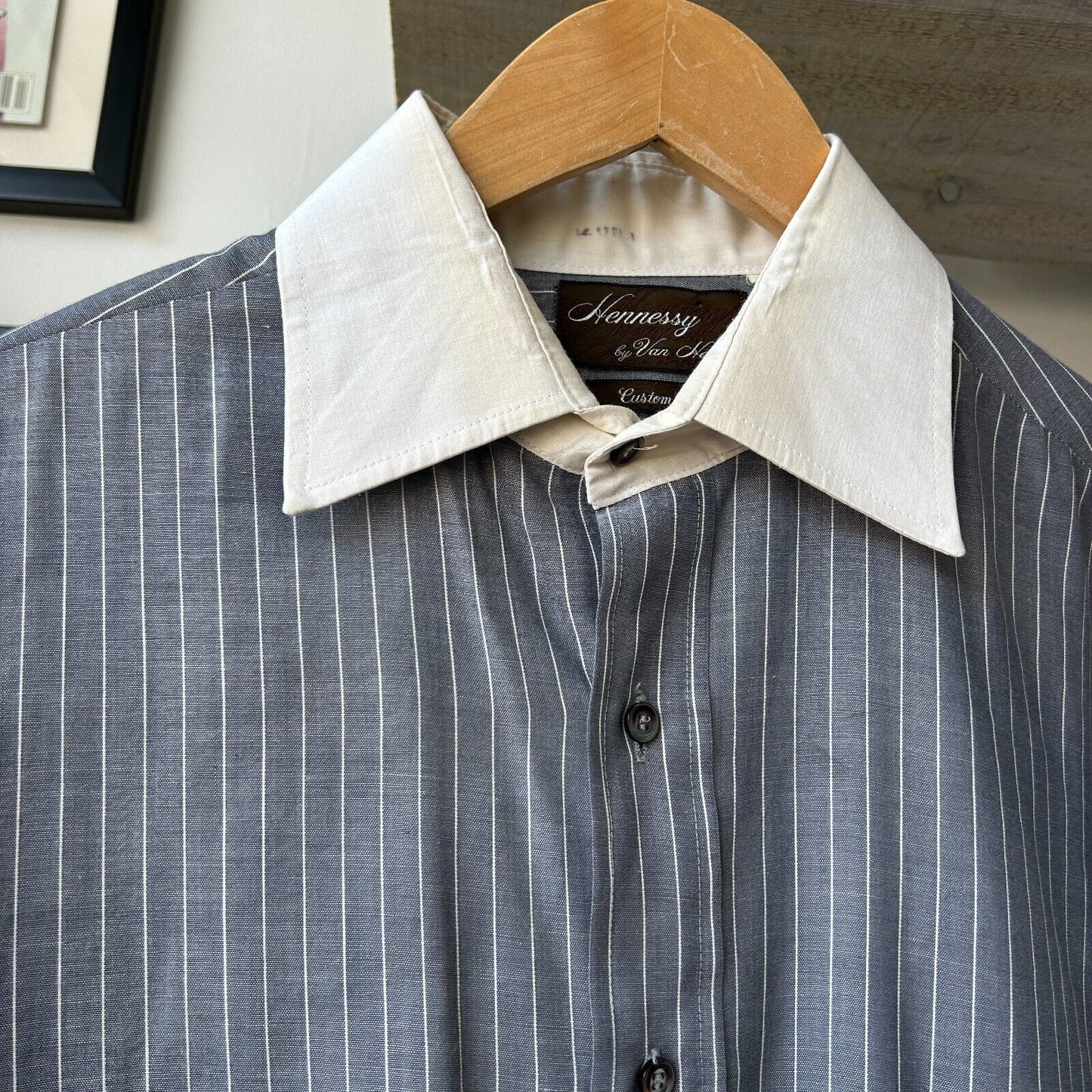 VINTAGE 80s | Hennessy by Van Heusen Button Down Dress Shirt sz L-XL