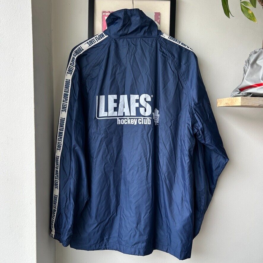 VINTAGE | Toronto Maple Leafs NHL Hockey Club Windbreaker Jacket sz M-L