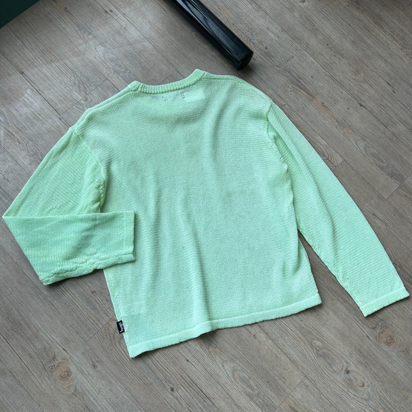 STUSSY Colour Change Light Sensitive Yarn Knit Sweater sz S Adult