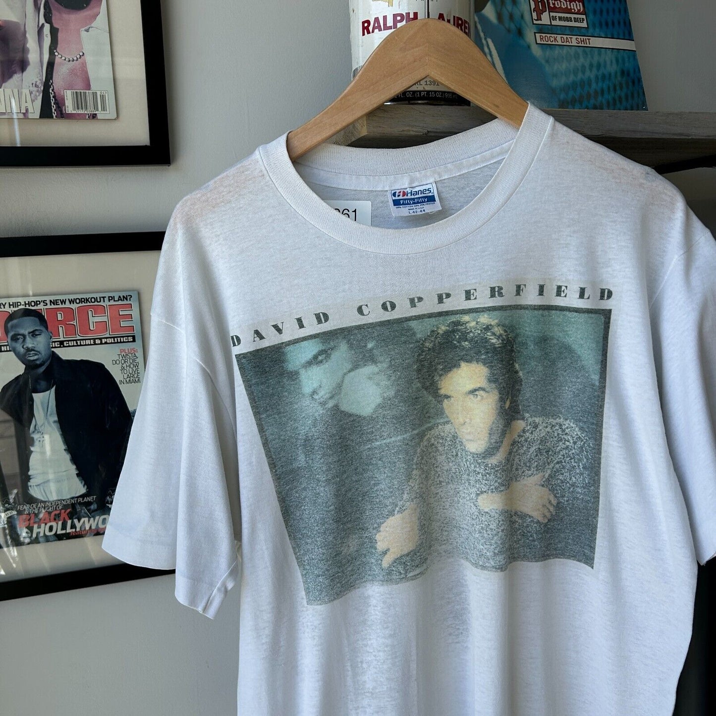 VINTAGE 80s 90s | David Copperfield Magician T-Shirt sz L Adult