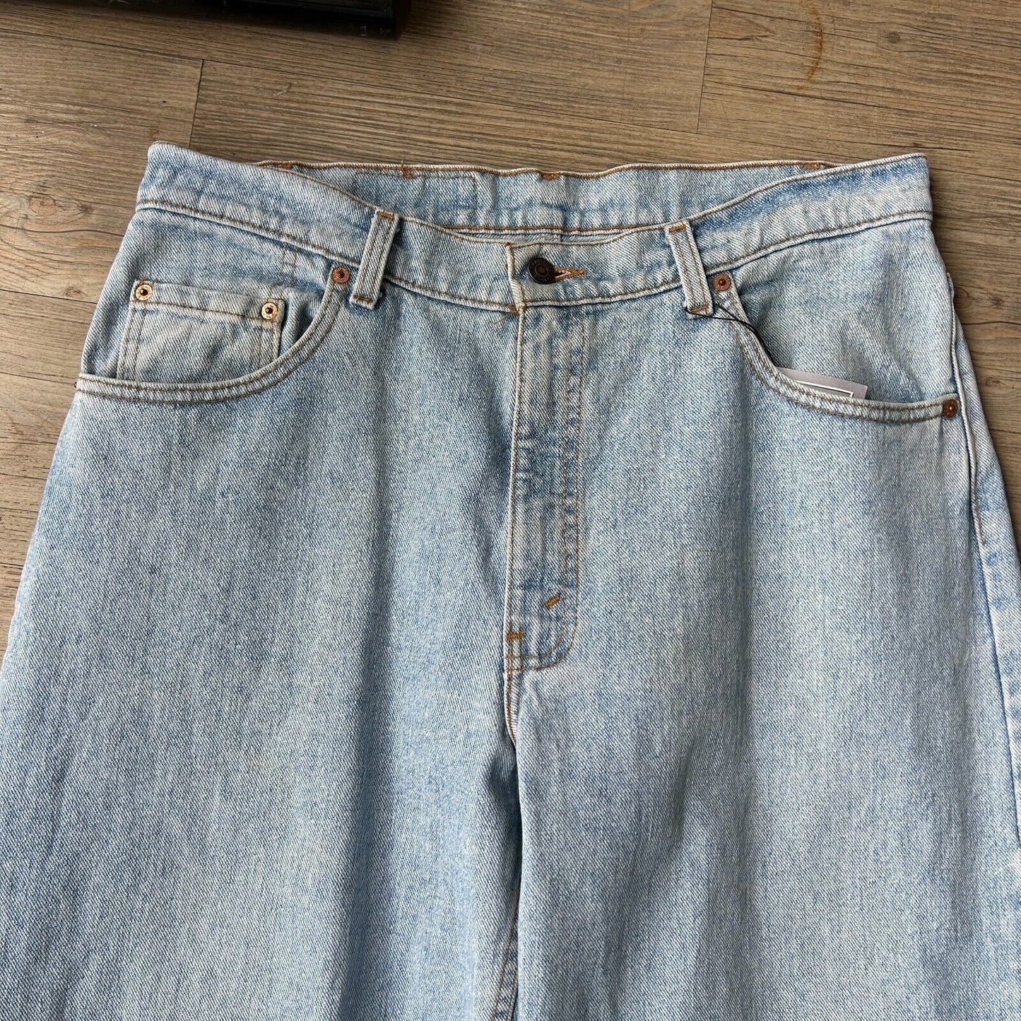 VINTAGE 90s | Levis 560 Made In USA Blue Jeans Pants sz W35 L32