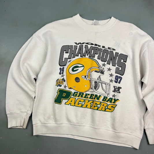 VINTAGE 1997 | NFL Green Bay Packers World Champion Sweater sz L Adult