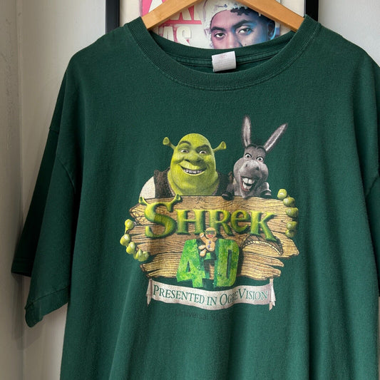 VINTAGE | Shrek 4D Universal Movie T-Shirt sz XL