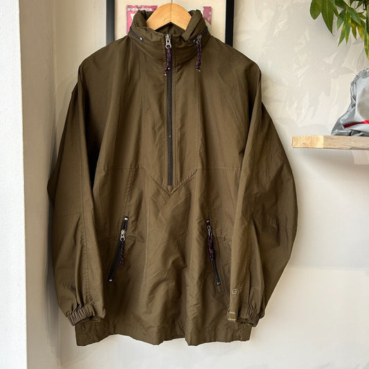 VINTAGE | EMS 1/2 Zip Olive Anorak Windbreaker Jacket sz S