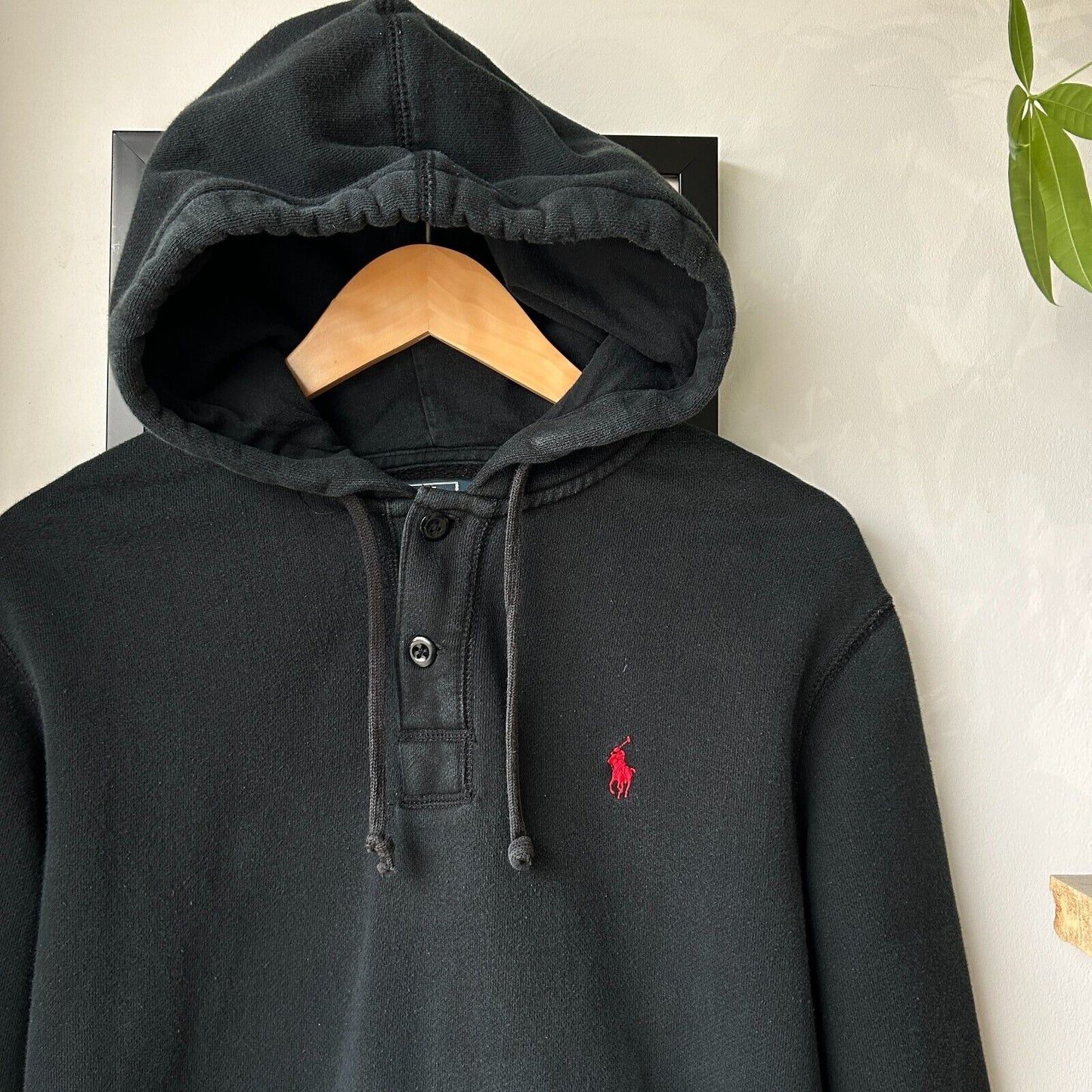 VINTAGE | Ralph Lauren Polo Henley Hoodie Sweater sz M