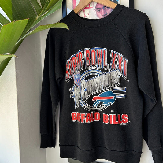 VINTAGE 1990 | Buffalo Bills NFL Super Bowl XXV Sweater sz S Adult