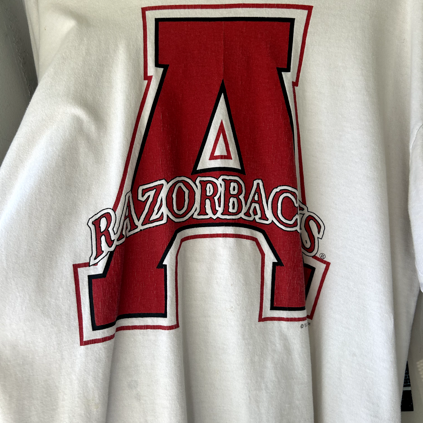 Vintage 1990s Arkansas Razorbacks Long Sleeve Collegiate T-Shirt sz XL