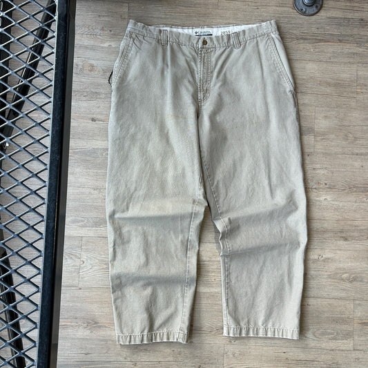 VINTAGE | Columbia Outdoor Baggy Tan Hike Pants sz W38 L30