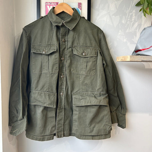 VINTAGE | Military Army Fatigue Combat Button Down Shirt Jacket sz L