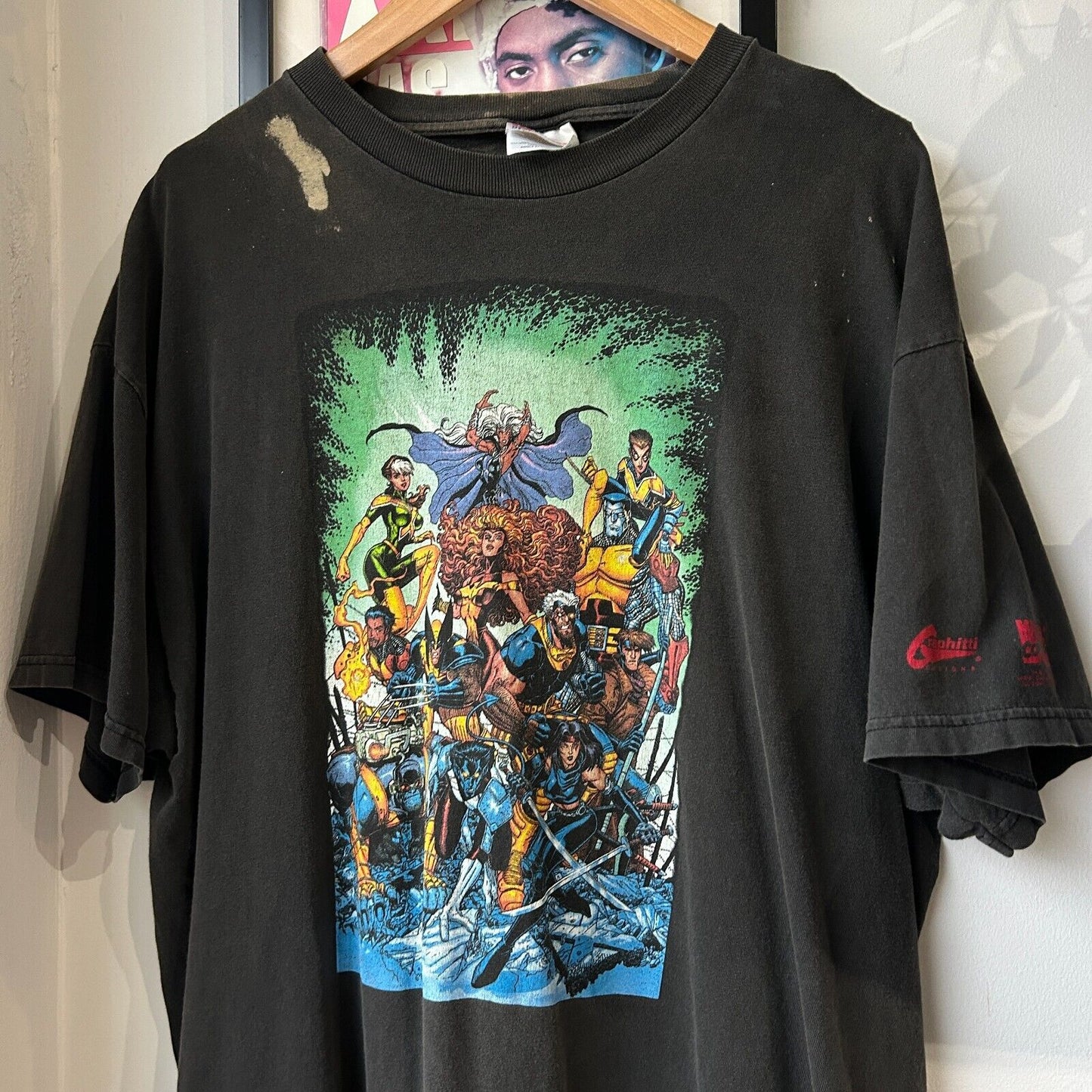 VINTAGE 2000 | Marval Comics Action Super Hero Cartoon T-Shirt sz XL