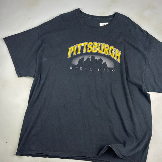 VINTAGE | NFL Pittsburgh Steelers Football Steel City T-Shirt sz XXL Adult