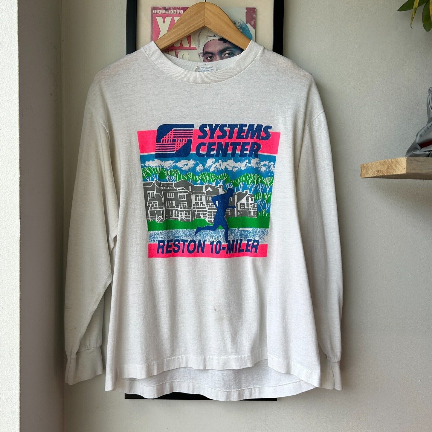 VINTAGE 90s | Marathon ASICS Tiger Running Long Sleeve T-Shirt sz M