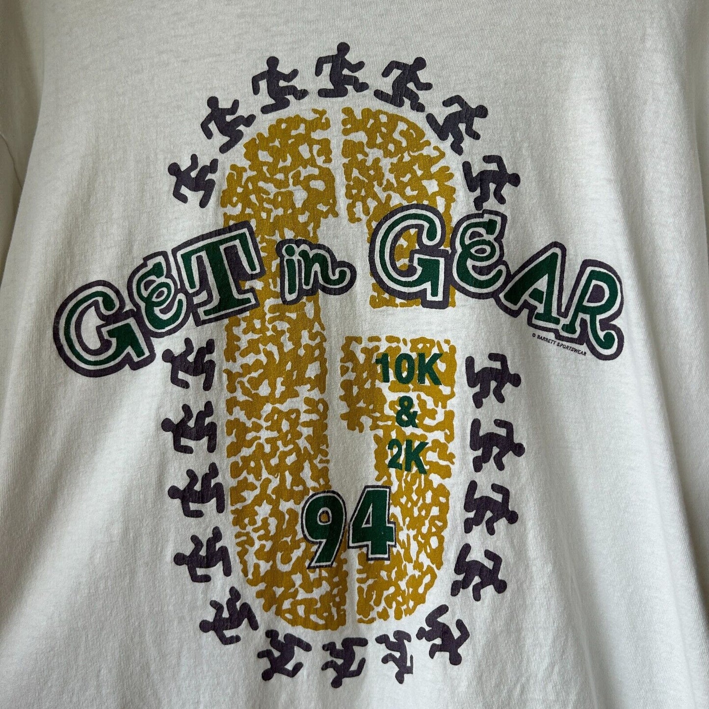 VINTAGE 90s | Nike Get In Gear Running Marathon T-Shirt sz L